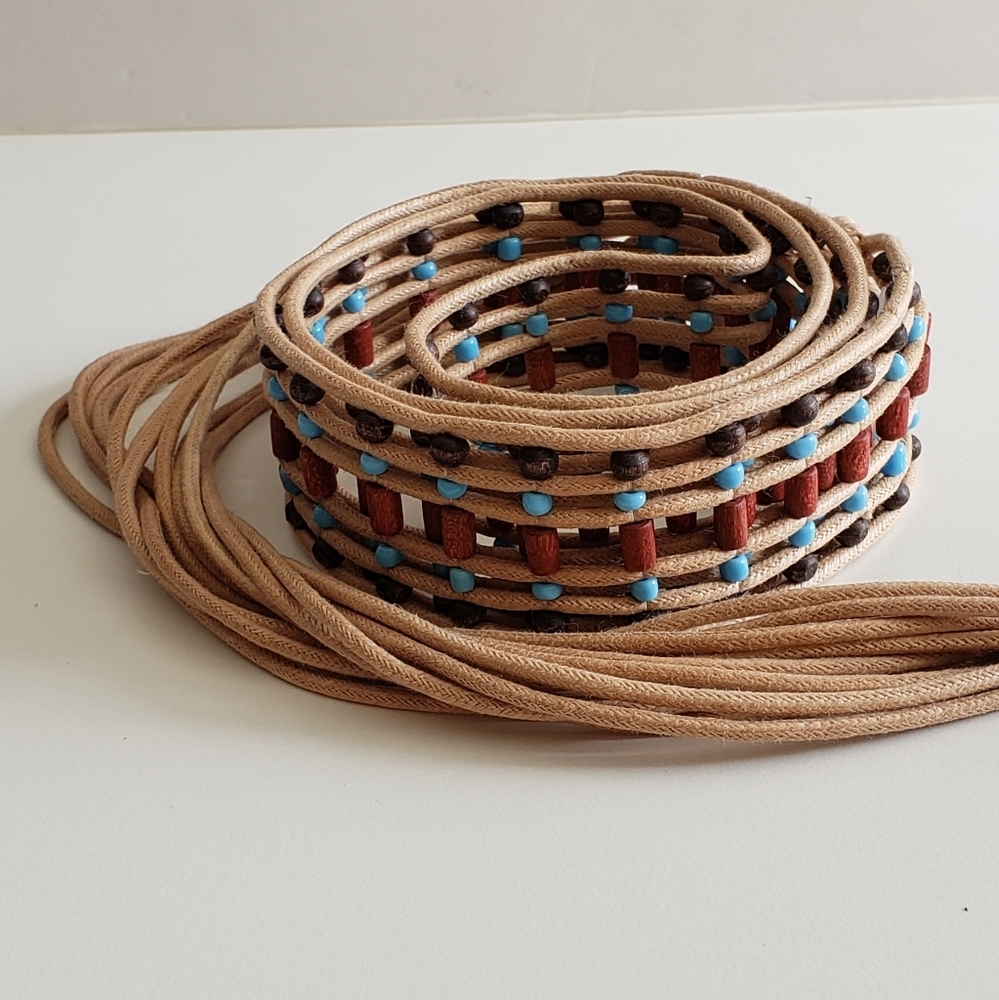 Boho macrame beaded